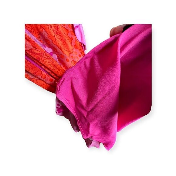 Le Superbe Aurora Flora Lil Flirt Mini Dress Sz 6 | Pink & Orange | NWT Designer - Picture 9 of 9